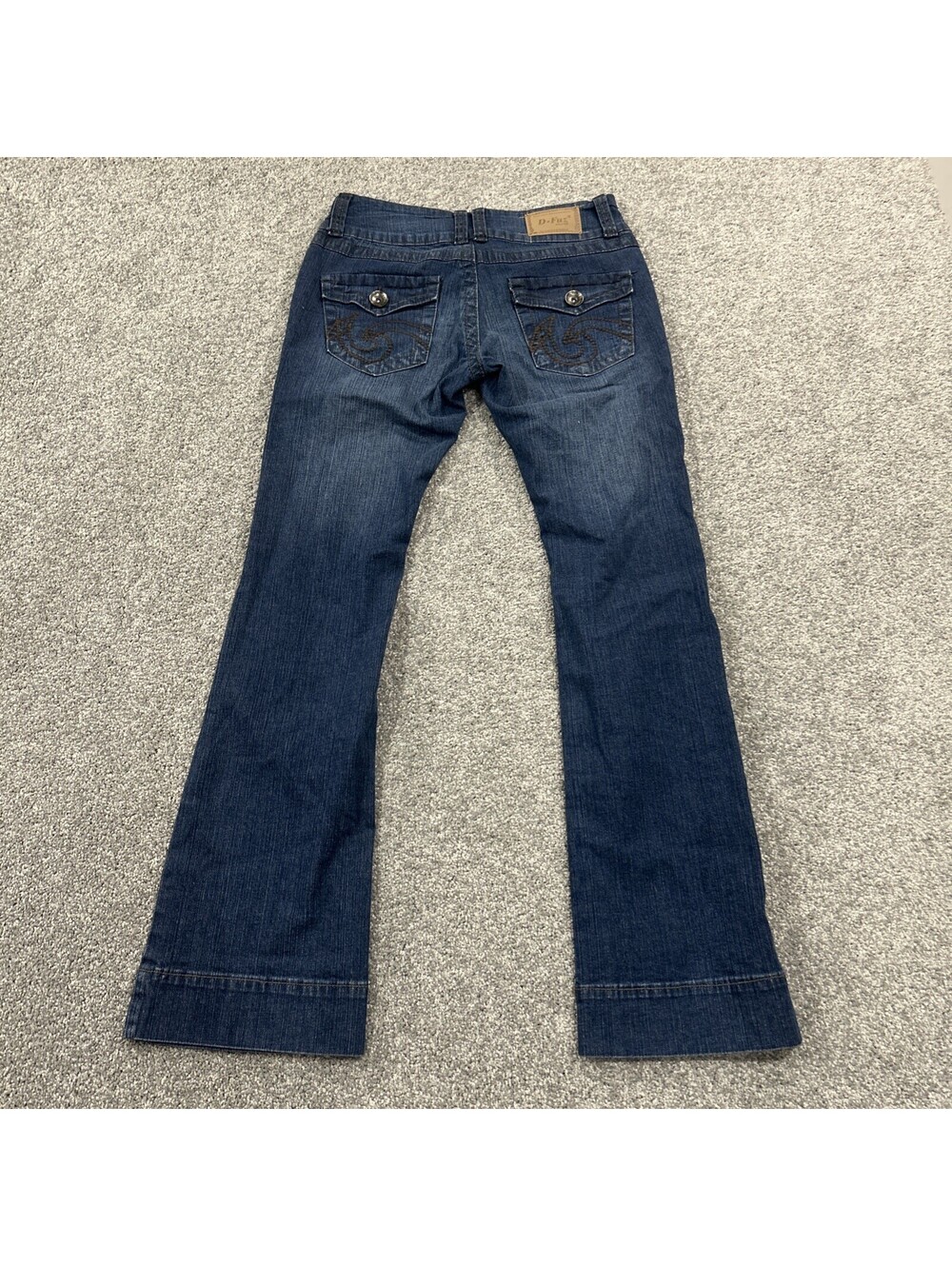 D-Fuz Y2K Bootcut Distressed Jeans Women’s New With Tags - Picture 10 of 10